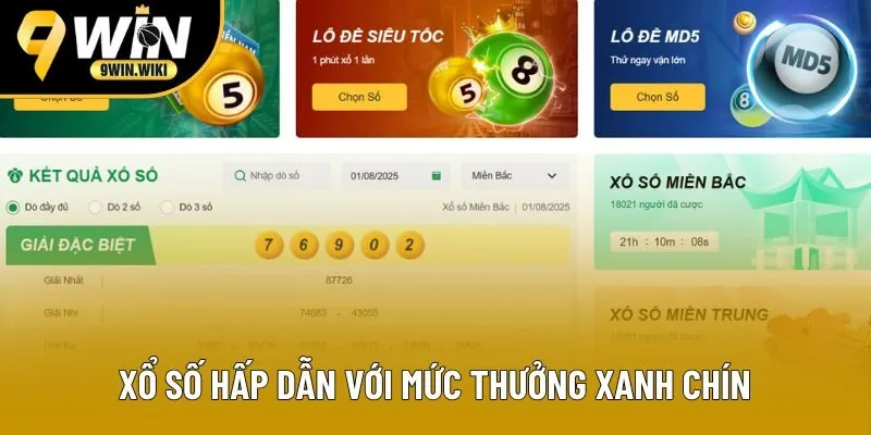 Xổ số hấp dẫn với mức thưởng xanh chín Xổ số hấp dẫn với mức thưởng xanh chín