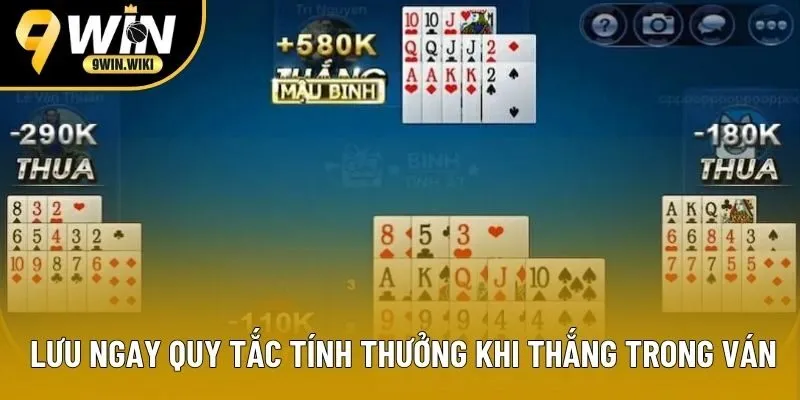 Lưu ngay quy tắc tính tiền thưởng khi chiến thắng trong ván Lưu ngay quy tắc tính tiền thưởng khi chiến thắng trong ván